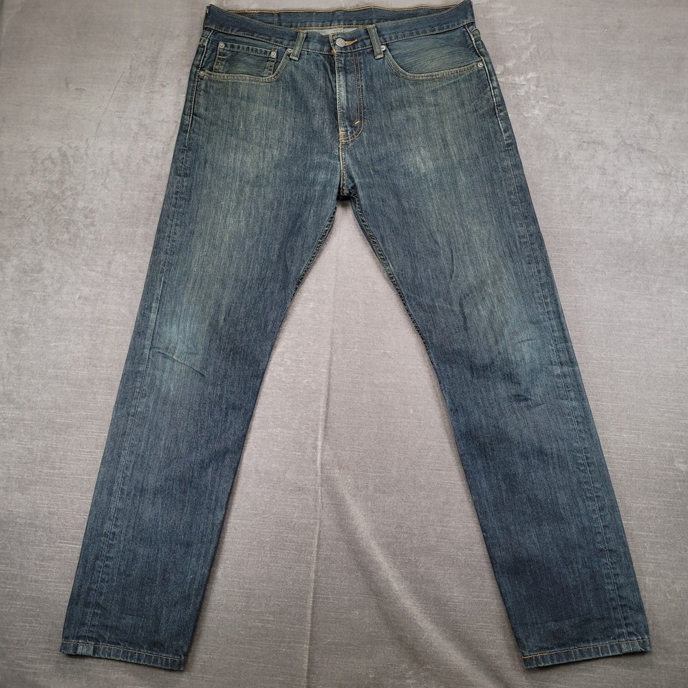 Levi's 508 Jeans Mens Actual Size 36x30 Dark Wash Straight‎ Leg Denim Pants